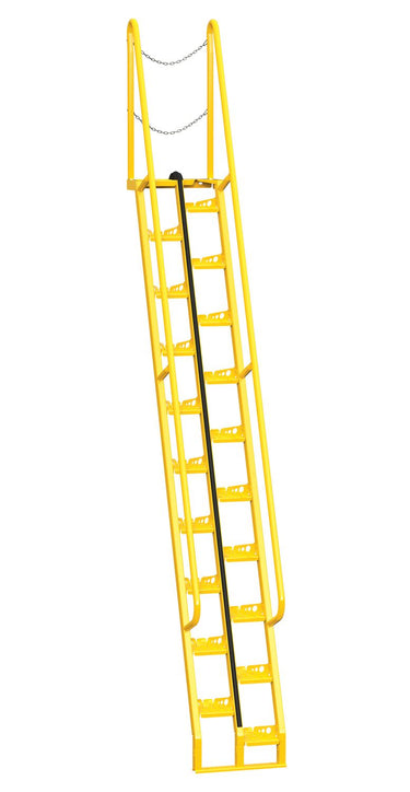 68 Degree Alternating Tread Stair w/ 20 Steps